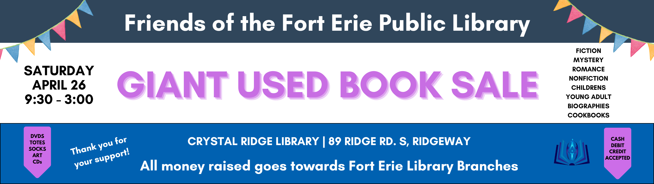 book sale banner